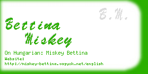 bettina miskey business card